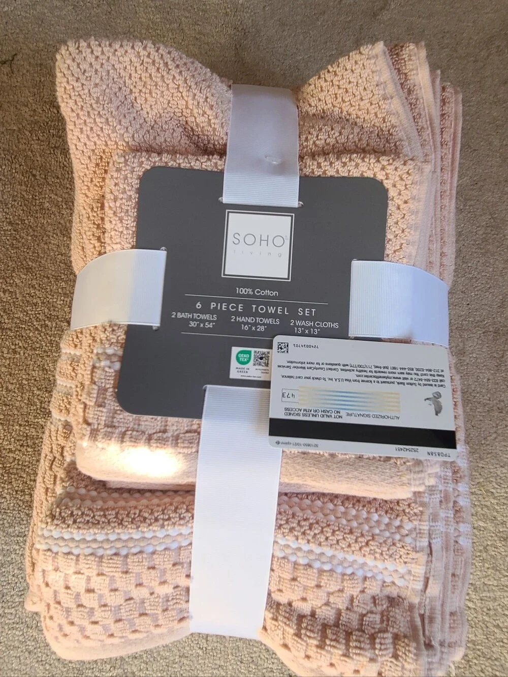 (Ew)Soho 6 Piece Cotton Towel Set